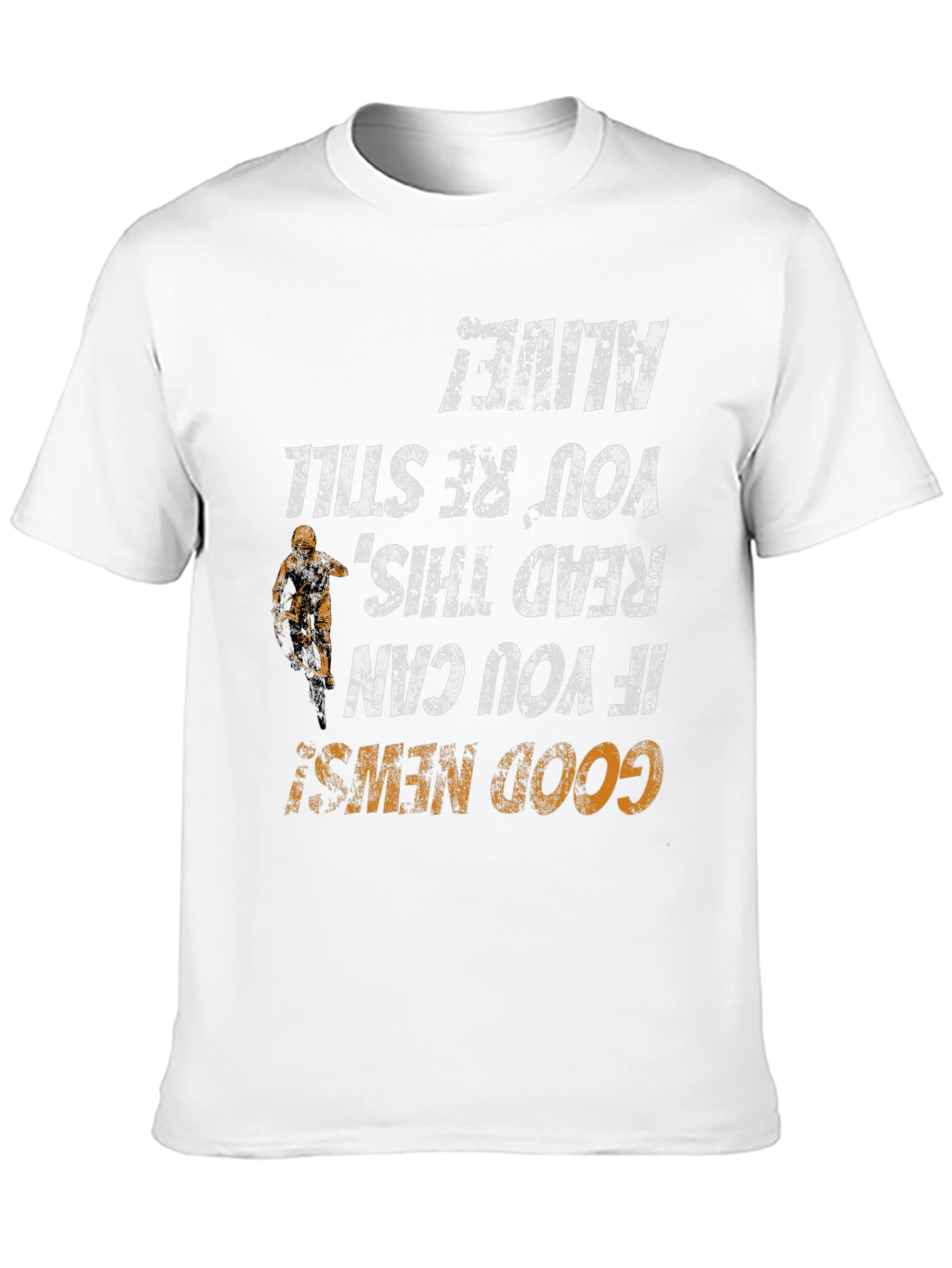 Funny Motocross T-Shirt: If You Can Read This Youre Still Alive!