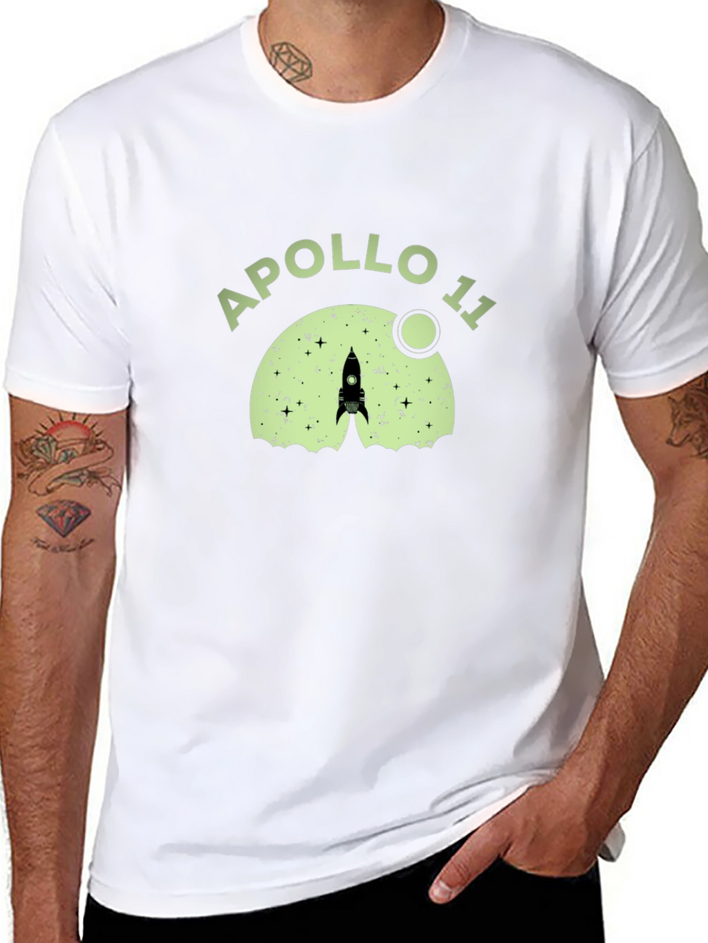 Apollo 11 Rocket Launch Graphic T-Shirt