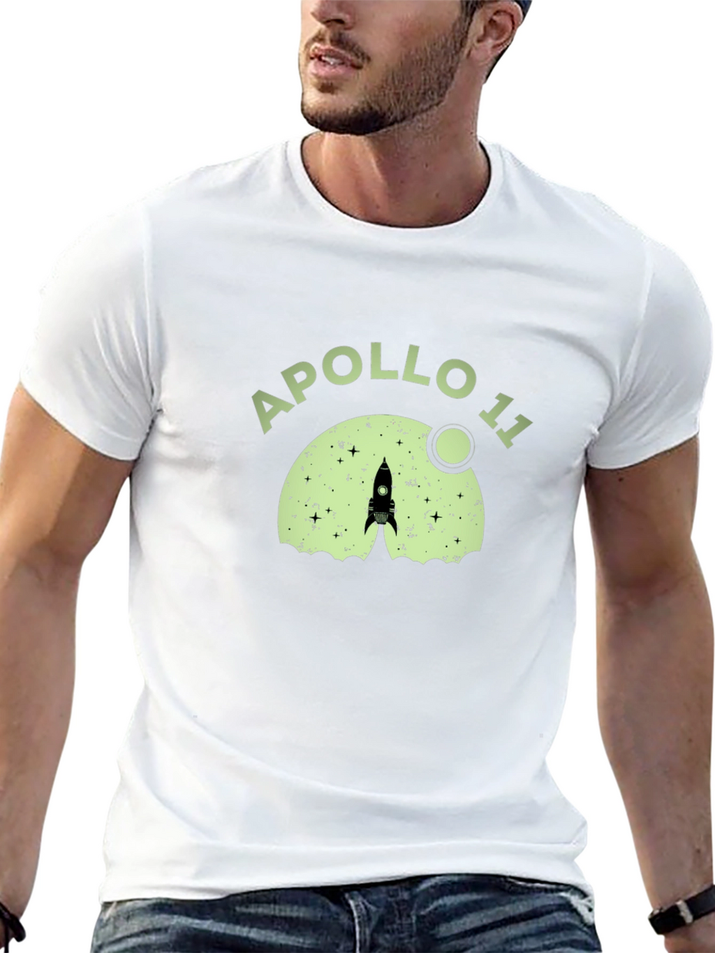 Apollo 11 Rocket Launch Graphic T-Shirt