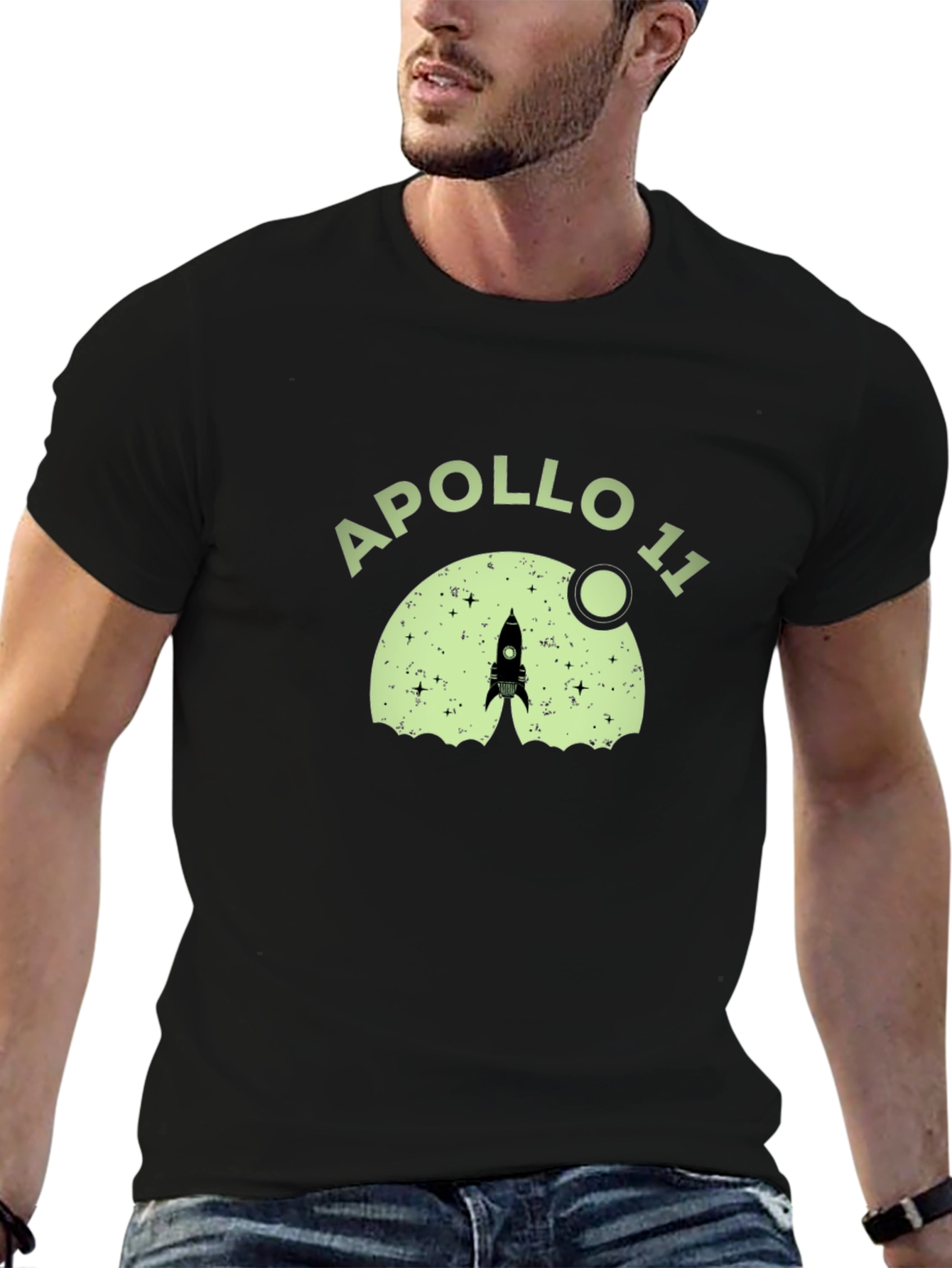 Apollo 11 Rocket Launch Graphic T-Shirt