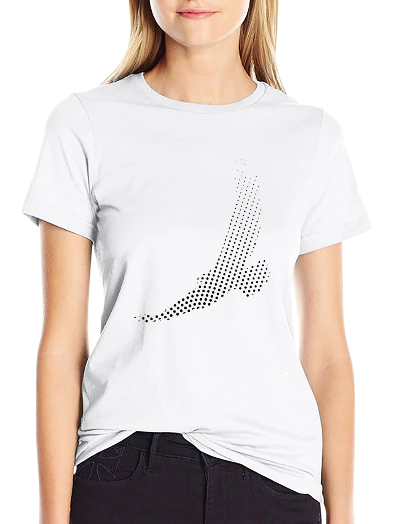 Modern Black Graphic Tee