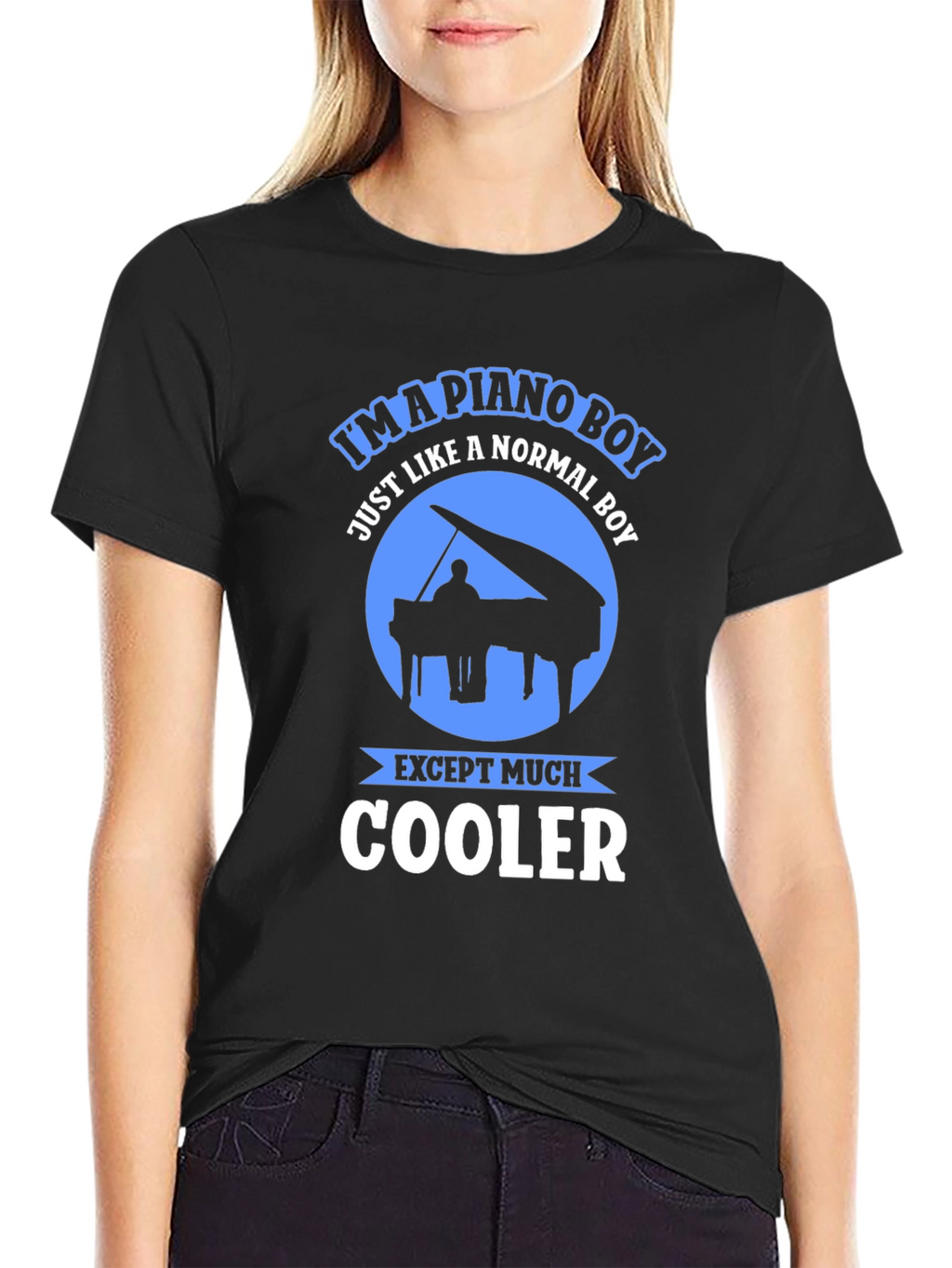 Piano Boy Graphic Tee - Music Lover Shirt
