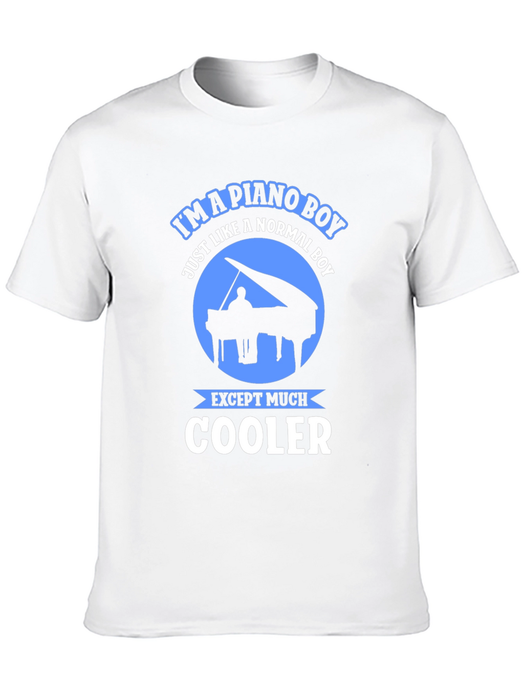 Piano Boy Graphic Tee - Music Lover Shirt