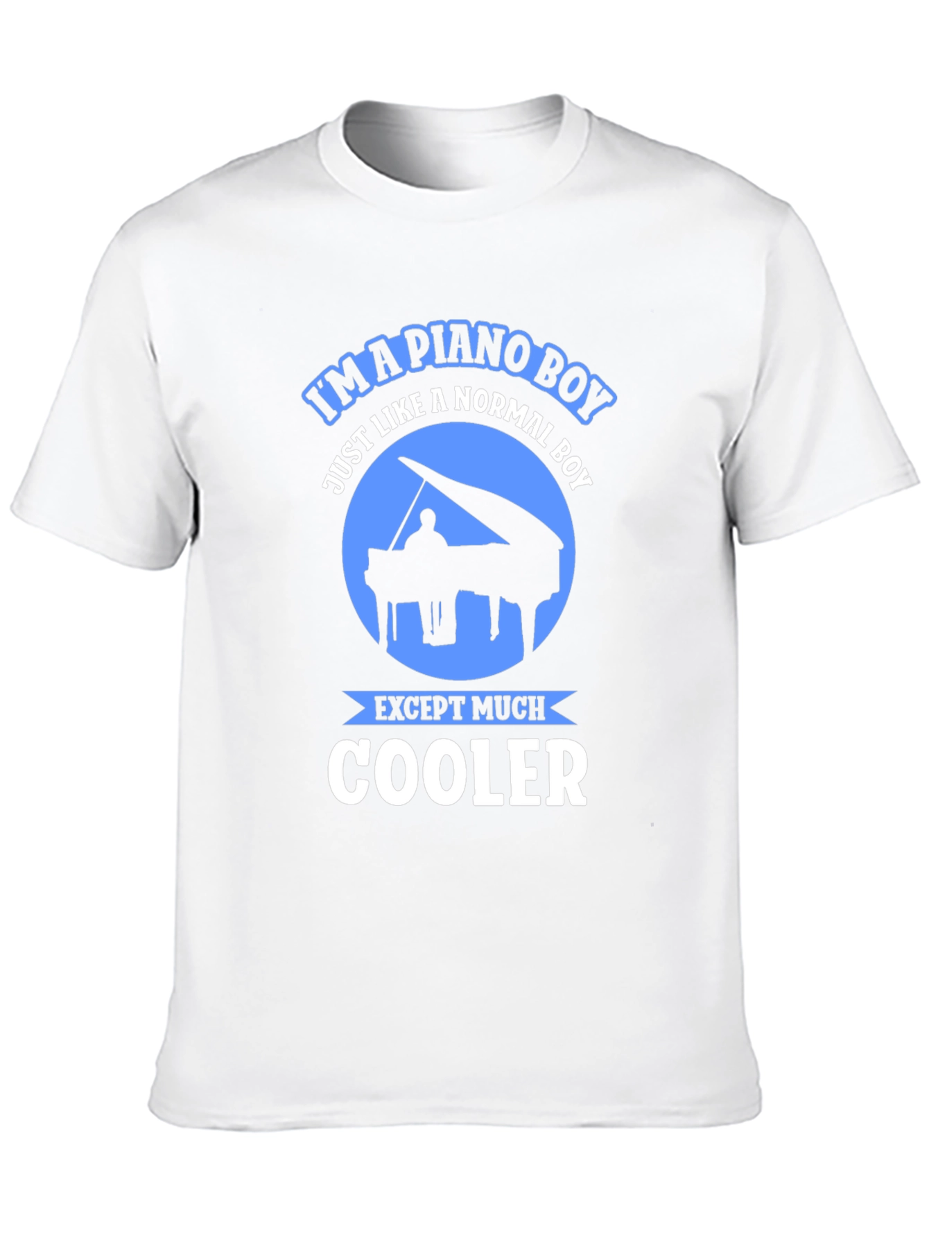 Piano Boy Graphic Tee - Music Lover Shirt