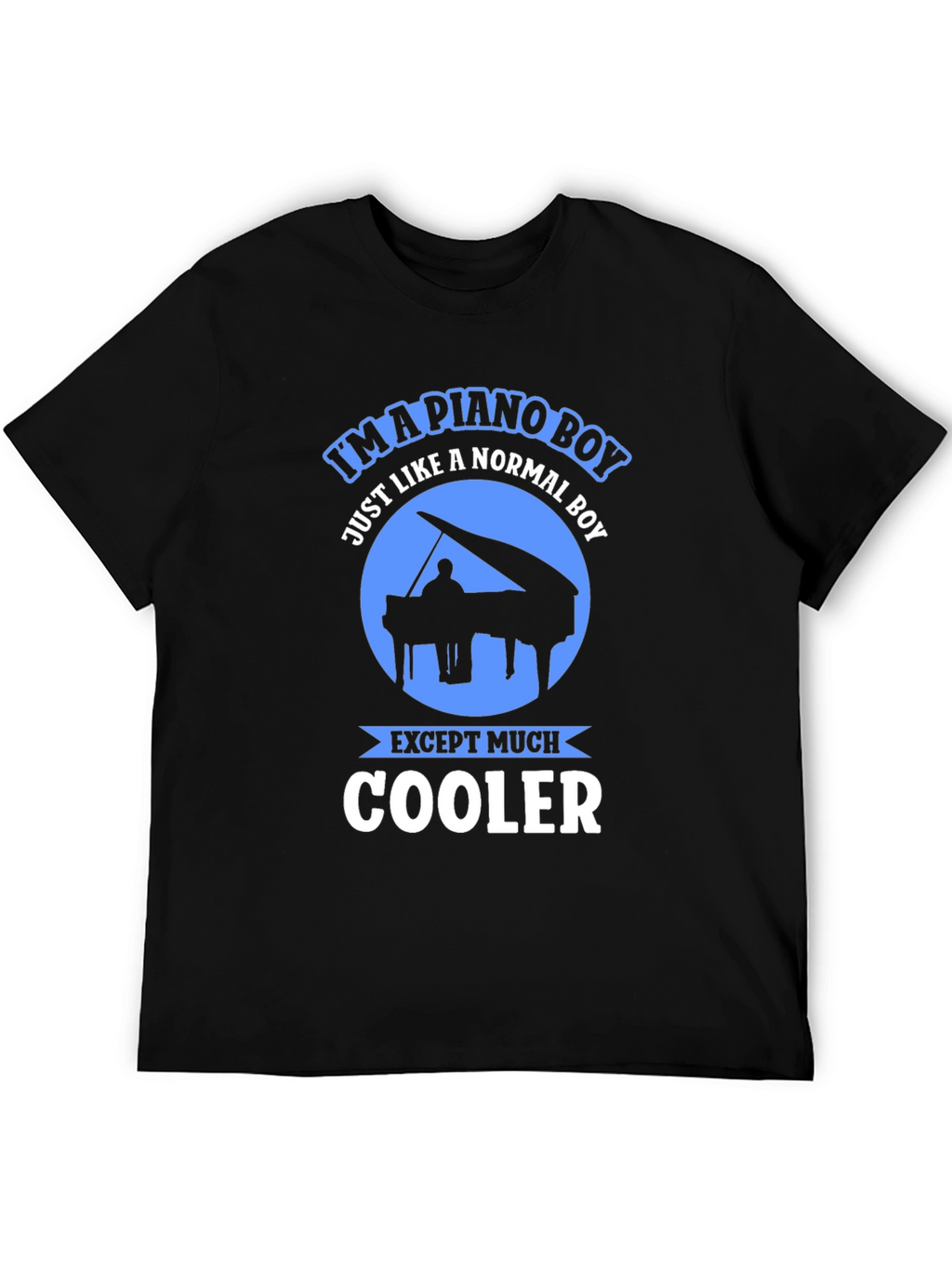 Piano Boy Graphic Tee - Music Lover Shirt