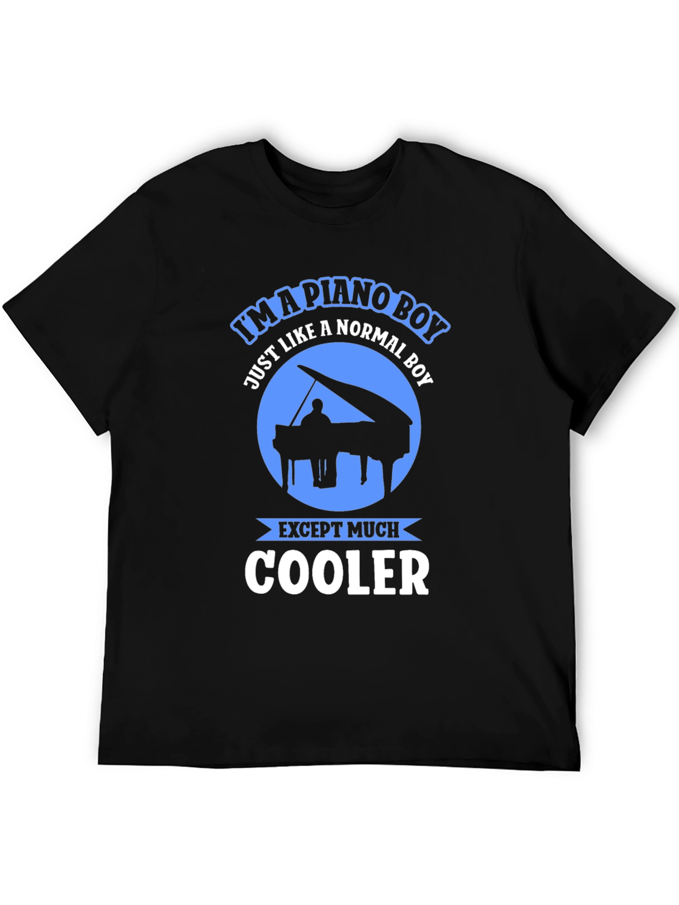 Piano Boy Graphic Tee - Music Lover Shirt