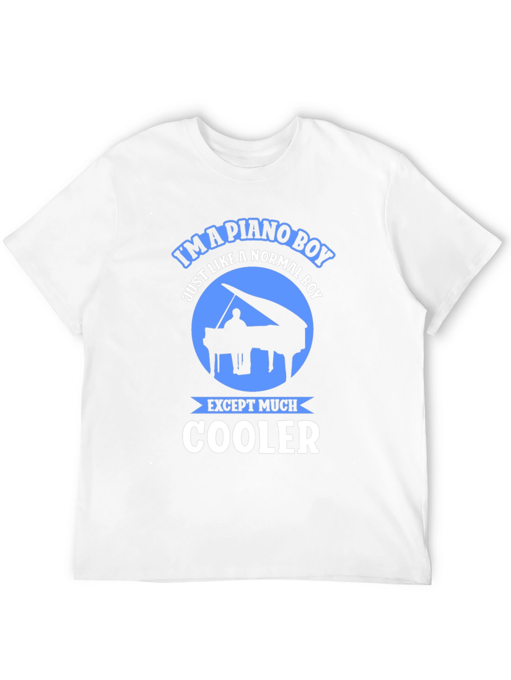 Piano Boy Graphic Tee - Music Lover Shirt