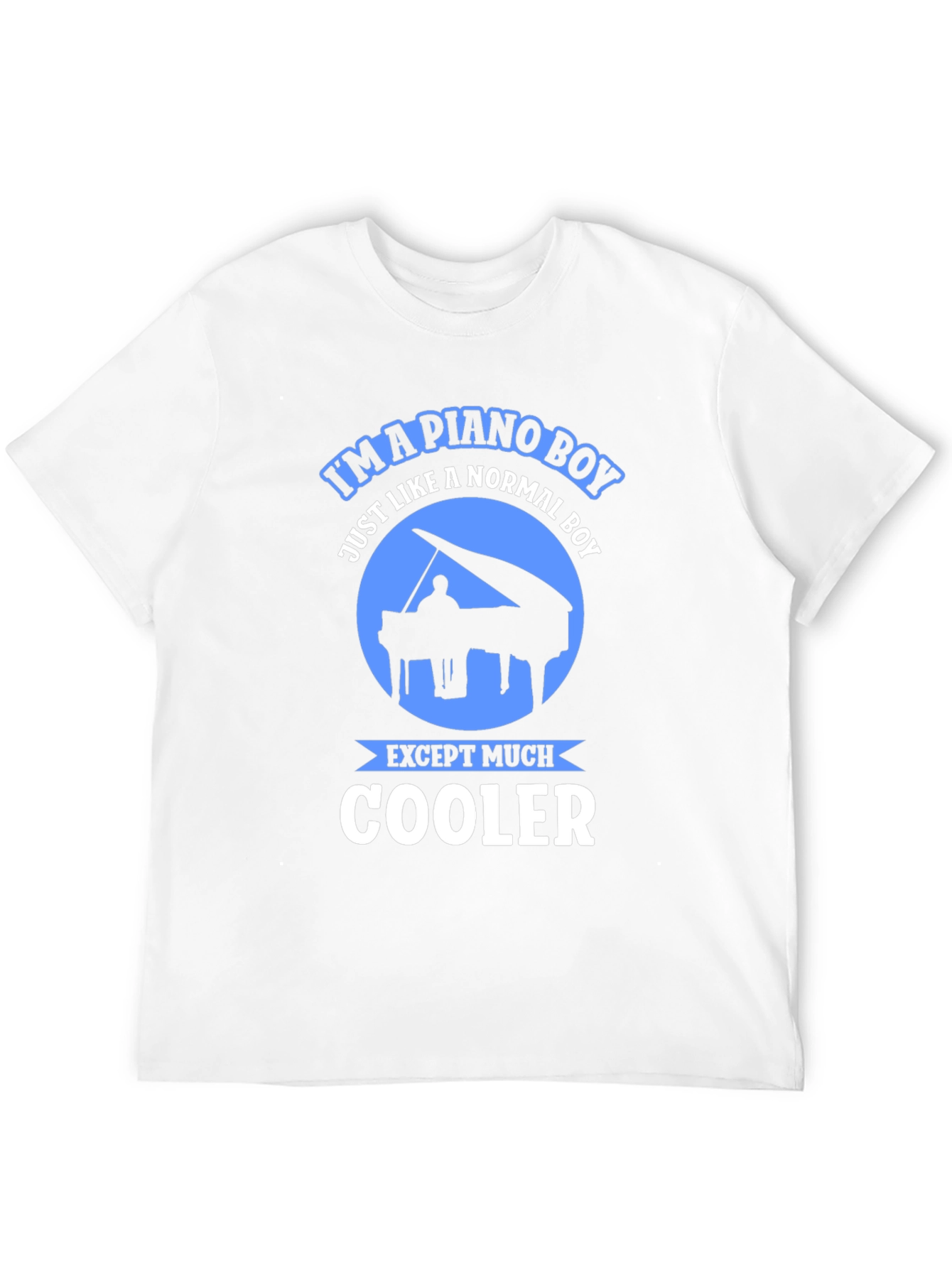 Piano Boy Graphic Tee - Music Lover Shirt