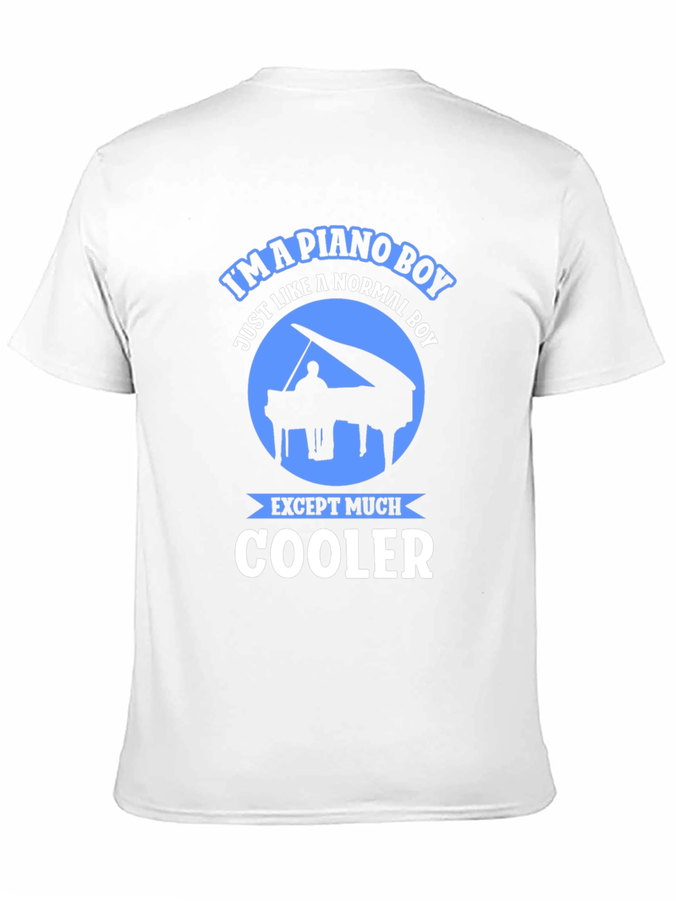 Piano Boy Graphic Tee - Music Lover Shirt