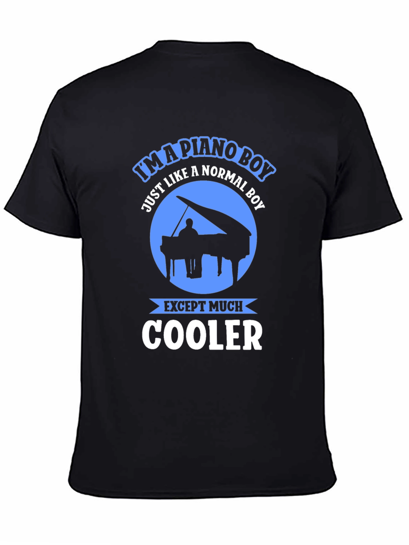 Piano Boy Graphic Tee - Music Lover Shirt