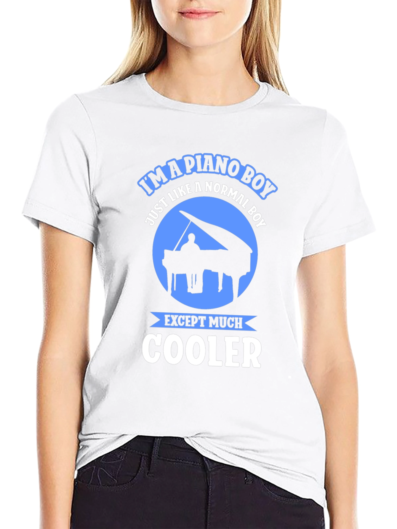 Piano Boy Graphic Tee - Music Lover Shirt