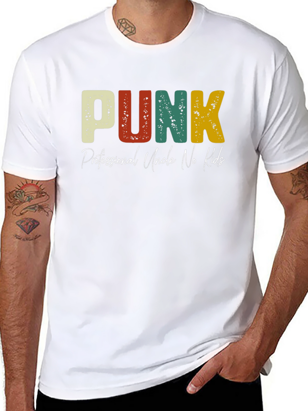 PUNK Professional Uncle No Kids Graphic T-Shirt