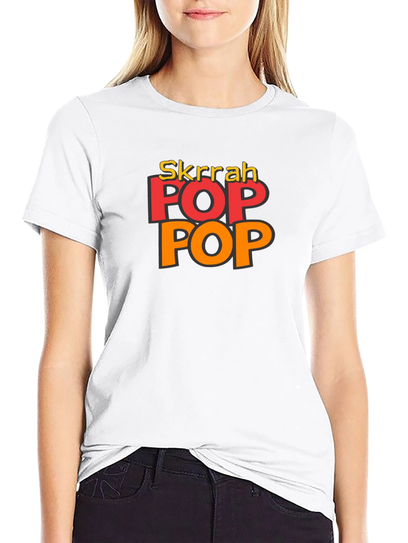 Skrrah Pop Pop Graphic T-Shirt - Black