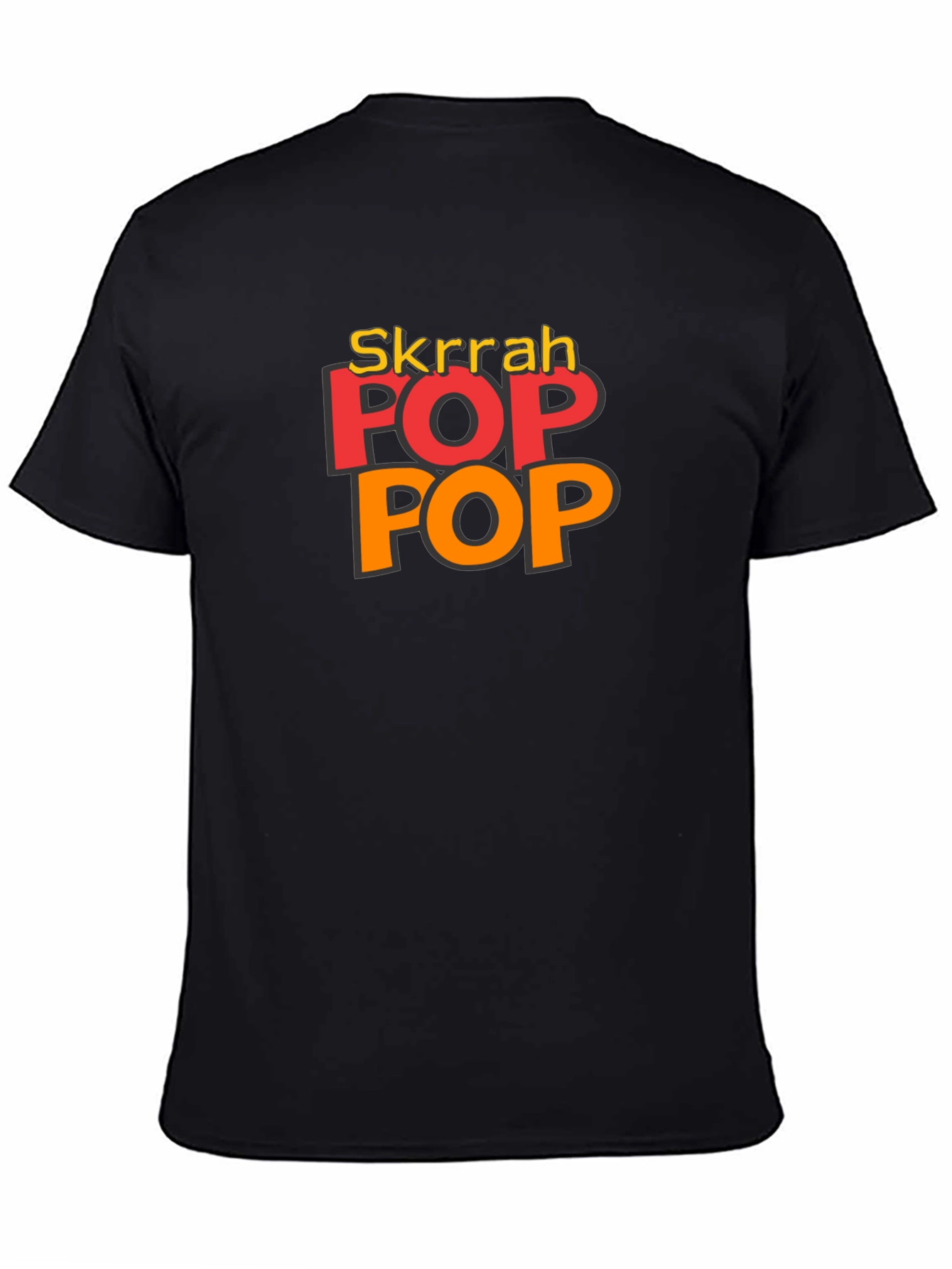 Skrrah Pop Pop Graphic T-Shirt - Black