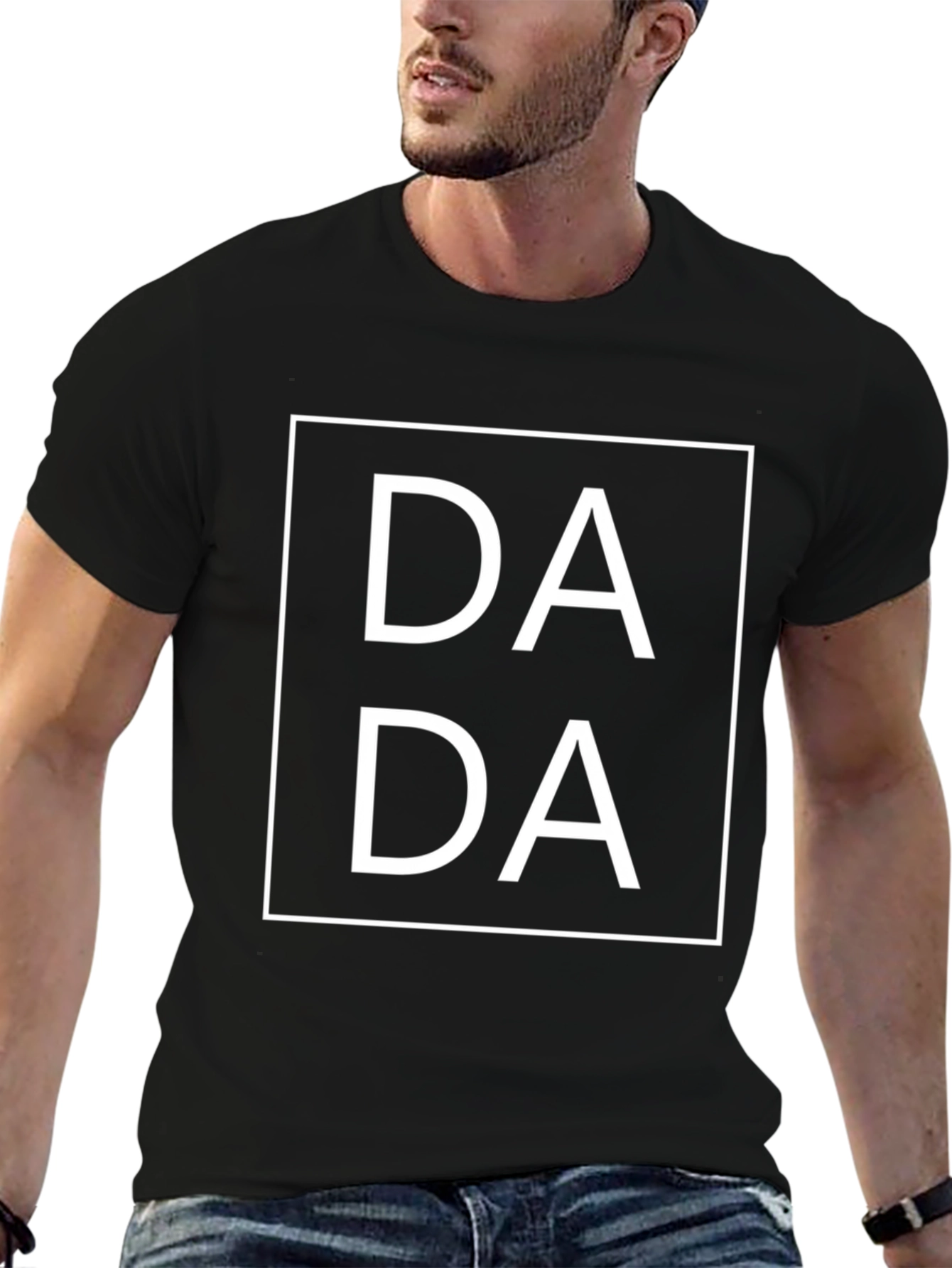 Dada Graphic Tee - Black Cotton Modernist Art Shirt