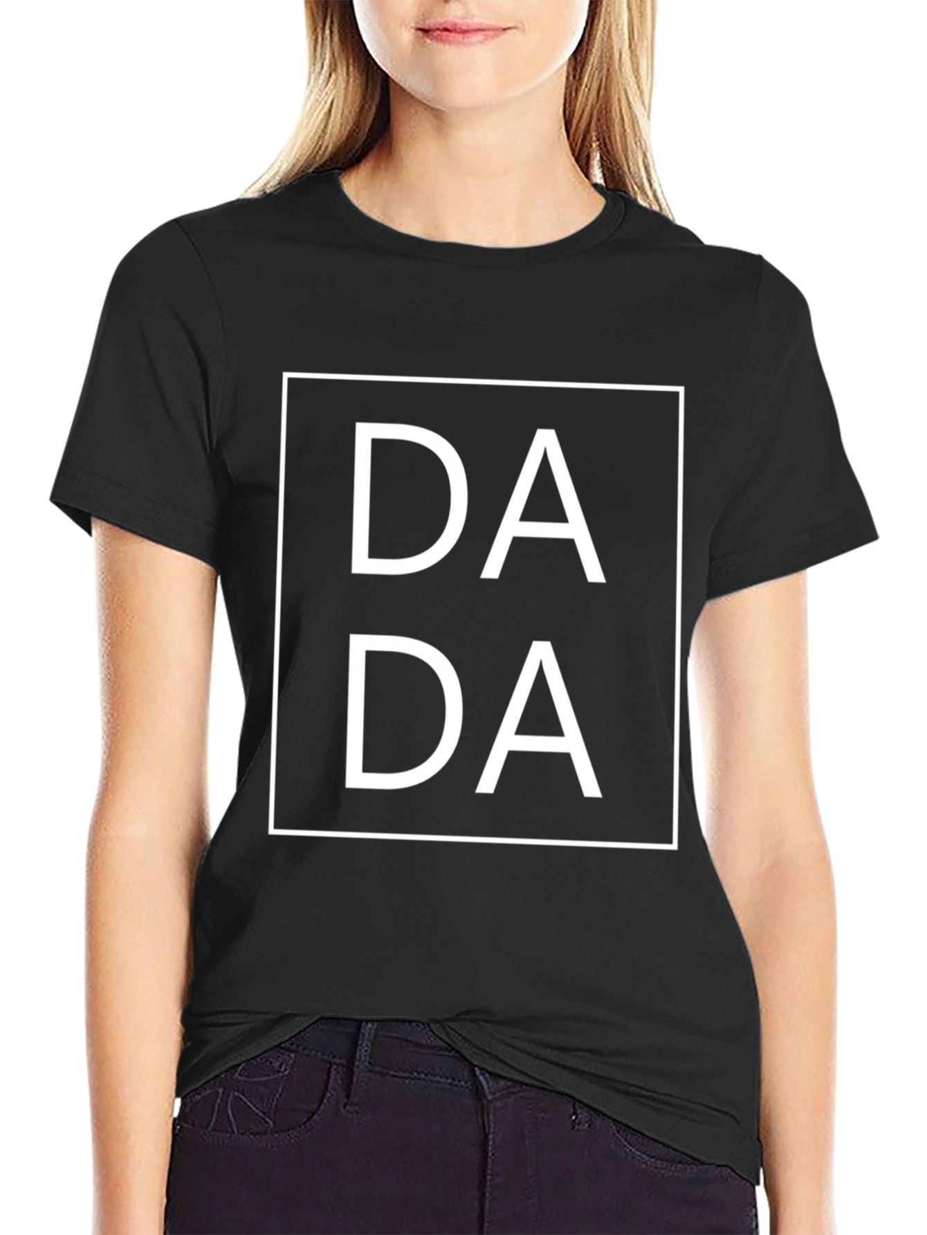 Dada Graphic Tee - Black Cotton Modernist Art Shirt