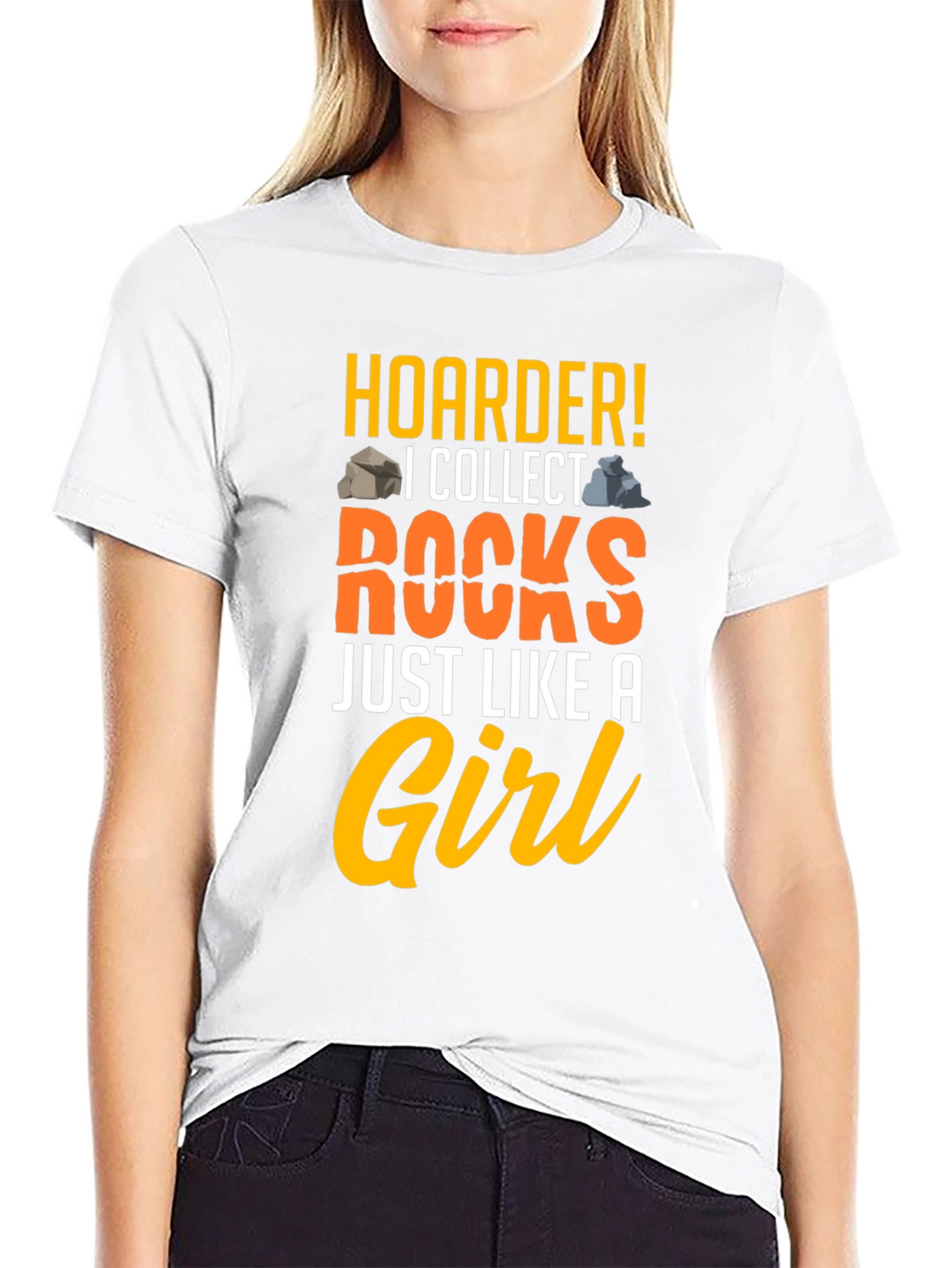 Hoarder! I Collect Rocks Graphic T-Shirt