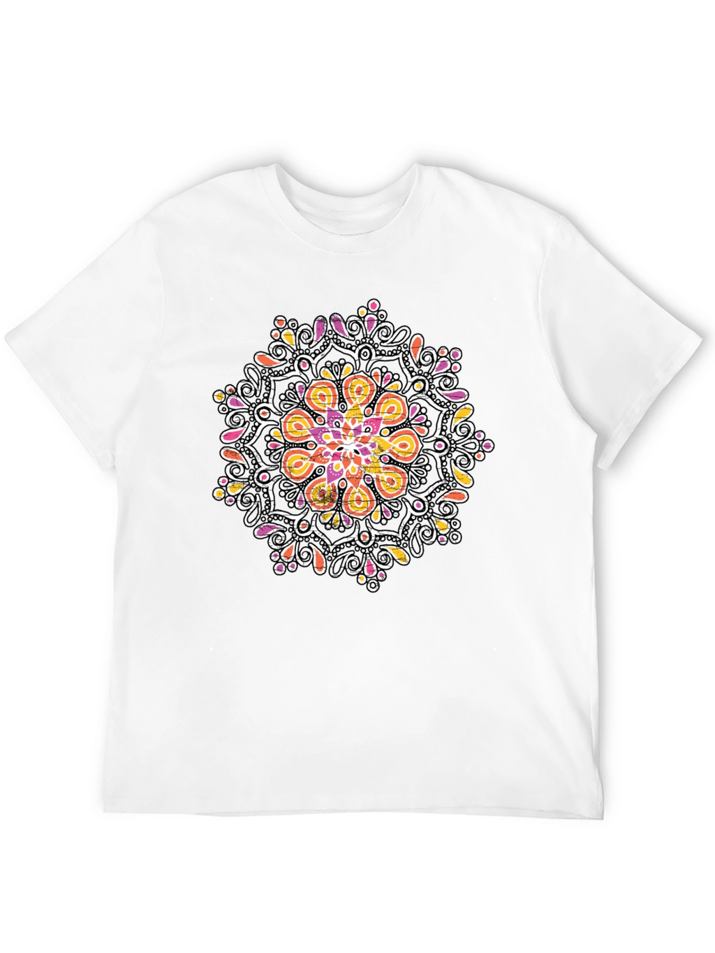 Mandala Graphic Black T-Shirt - Unique Design