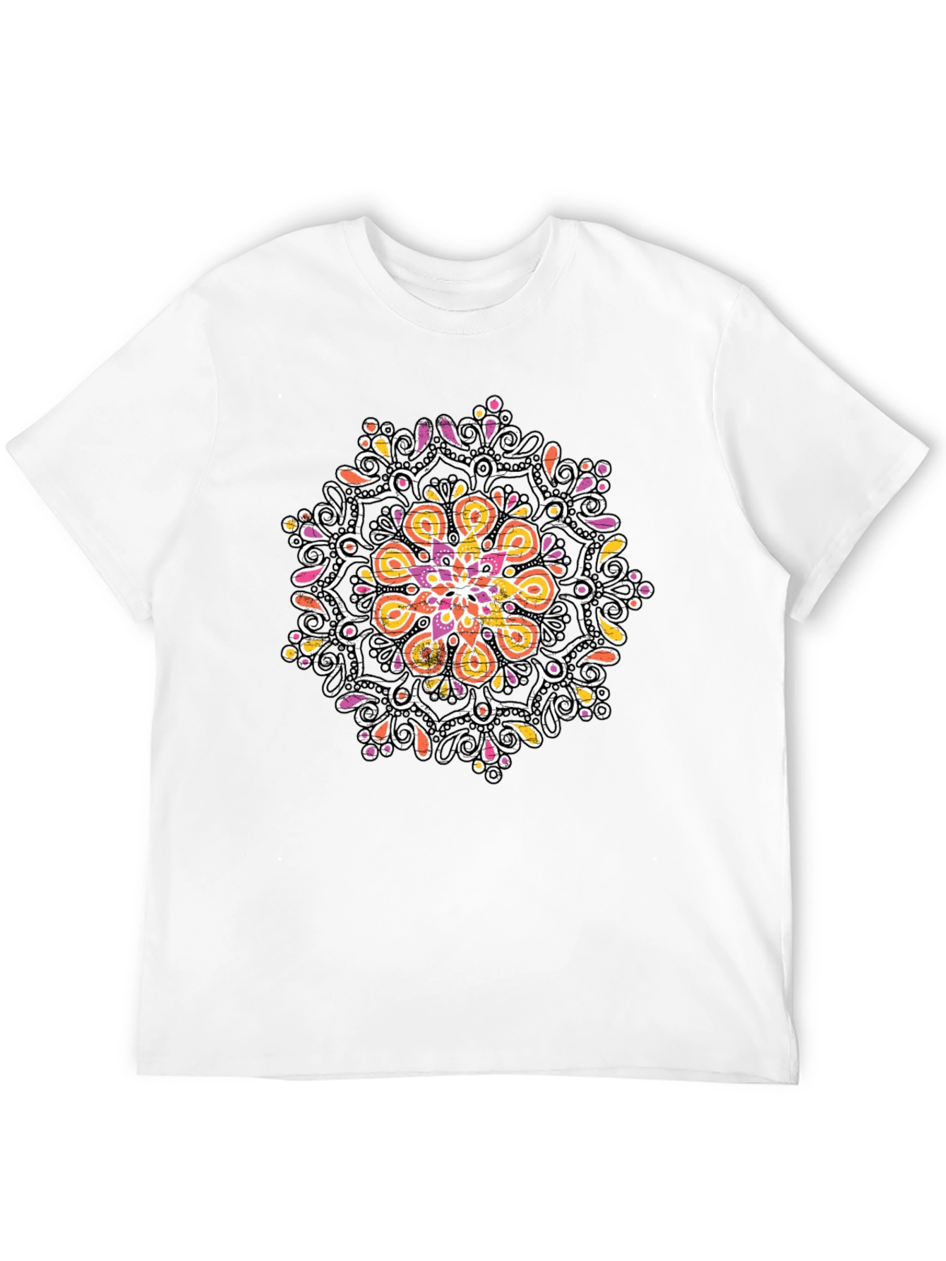 Mandala Graphic Black T-Shirt - Unique Design
