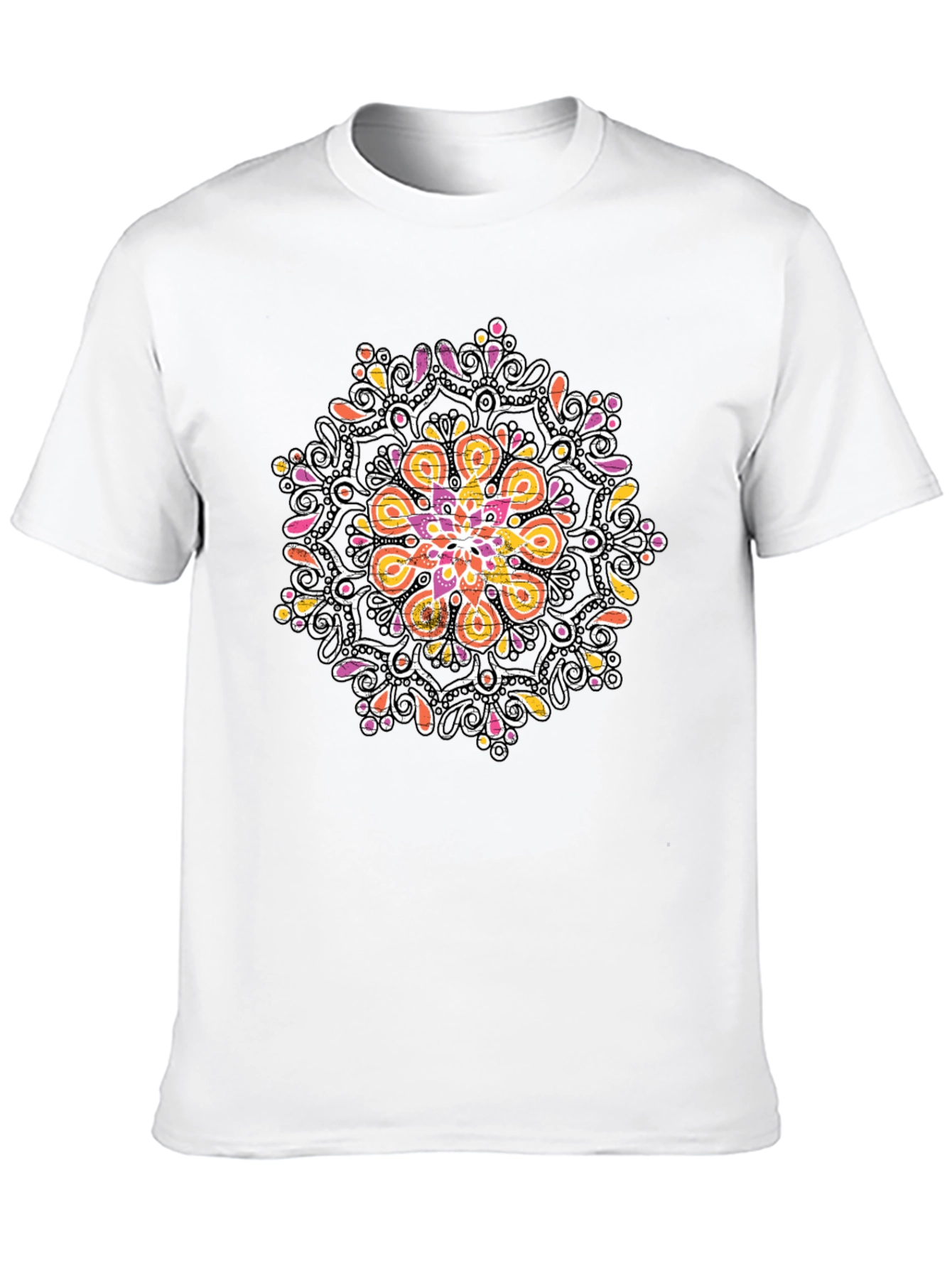 Mandala Graphic Black T-Shirt - Unique Design