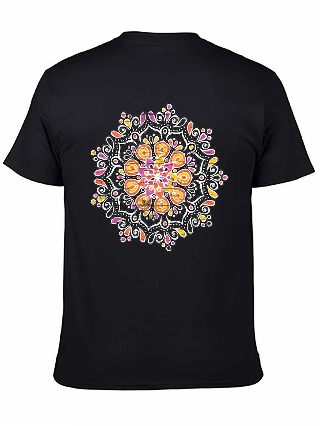 Mandala Graphic Black T-Shirt - Unique Design