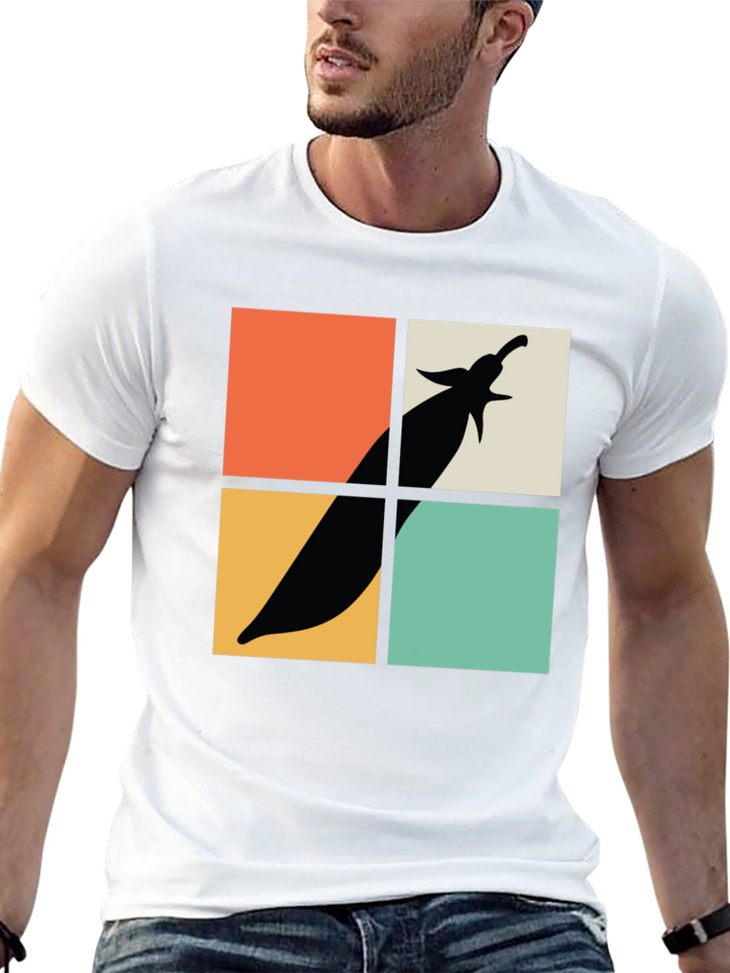Retro Eggplant Graphic Tee - Soft Cotton Comfort