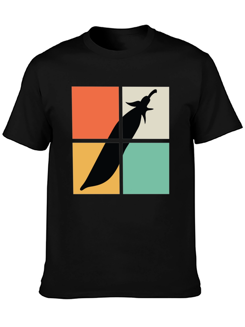 Retro Eggplant Graphic Tee - Soft Cotton Comfort