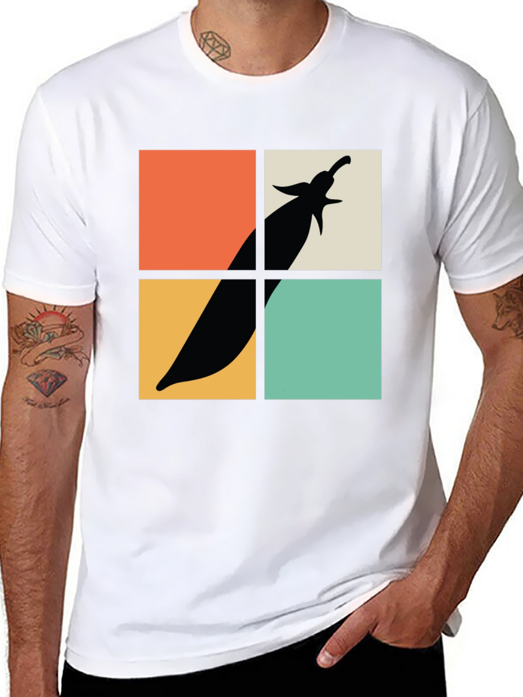 Retro Eggplant Graphic Tee - Soft Cotton Comfort