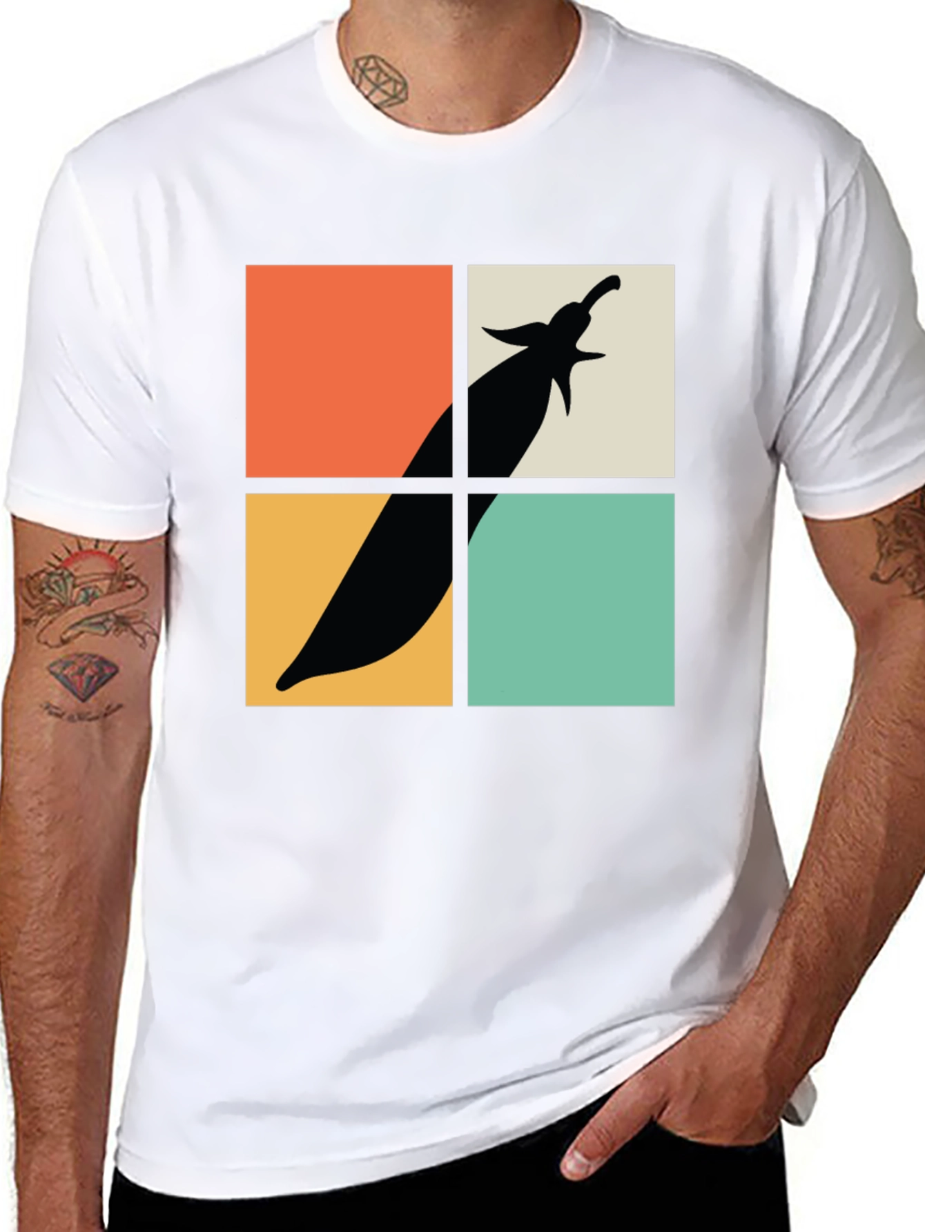 Retro Eggplant Graphic Tee - Soft Cotton Comfort