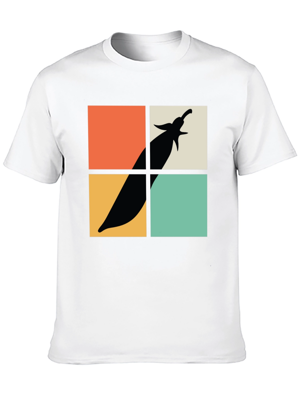 Retro Eggplant Graphic Tee - Soft Cotton Comfort