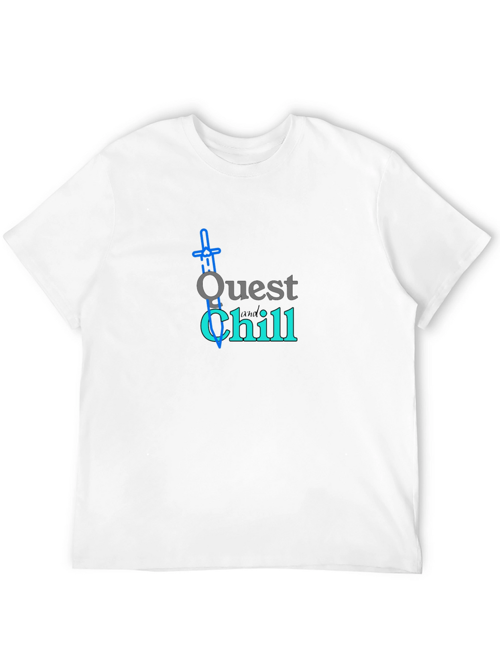 Quest and Chill Black Graphic Tee