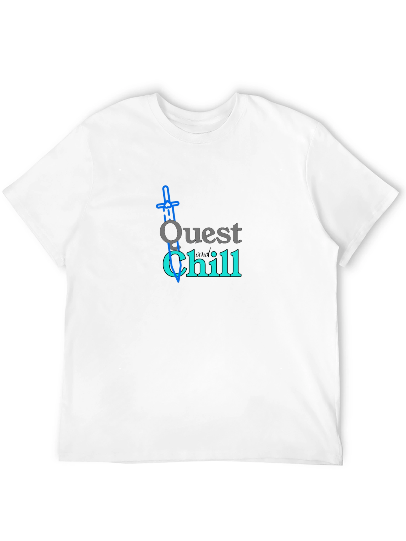 Quest and Chill Black Graphic Tee