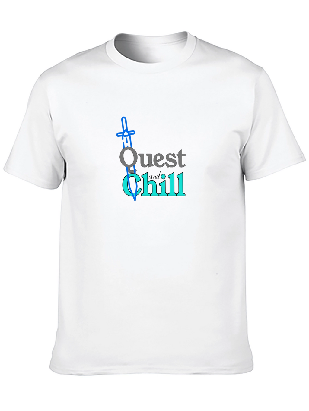 Quest and Chill Black Graphic Tee