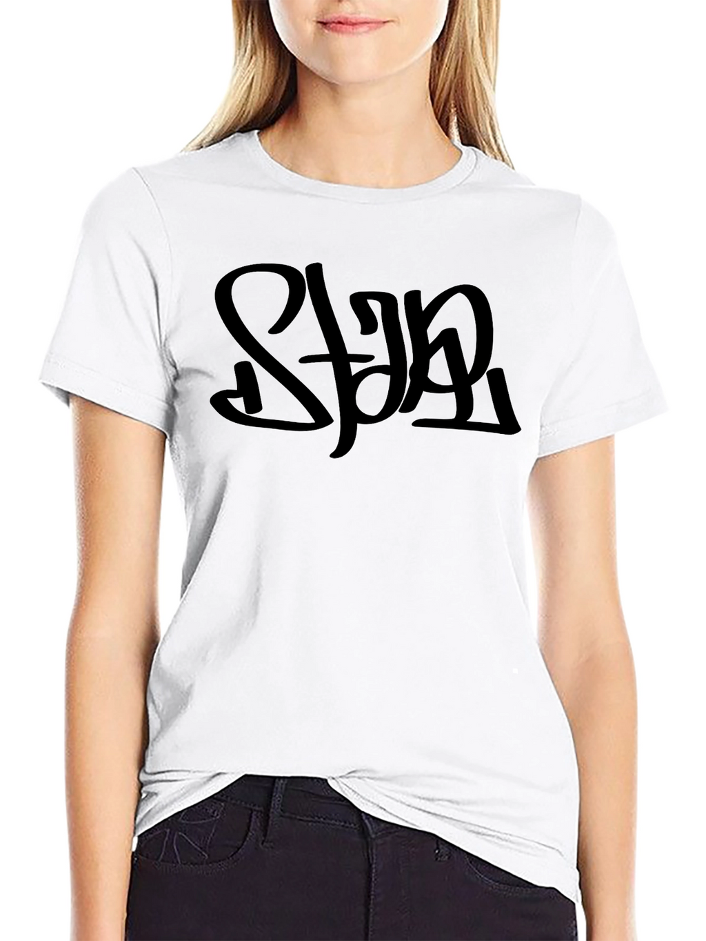 Stylish Black Graphic T-Shirt - Modern Streetwear Design