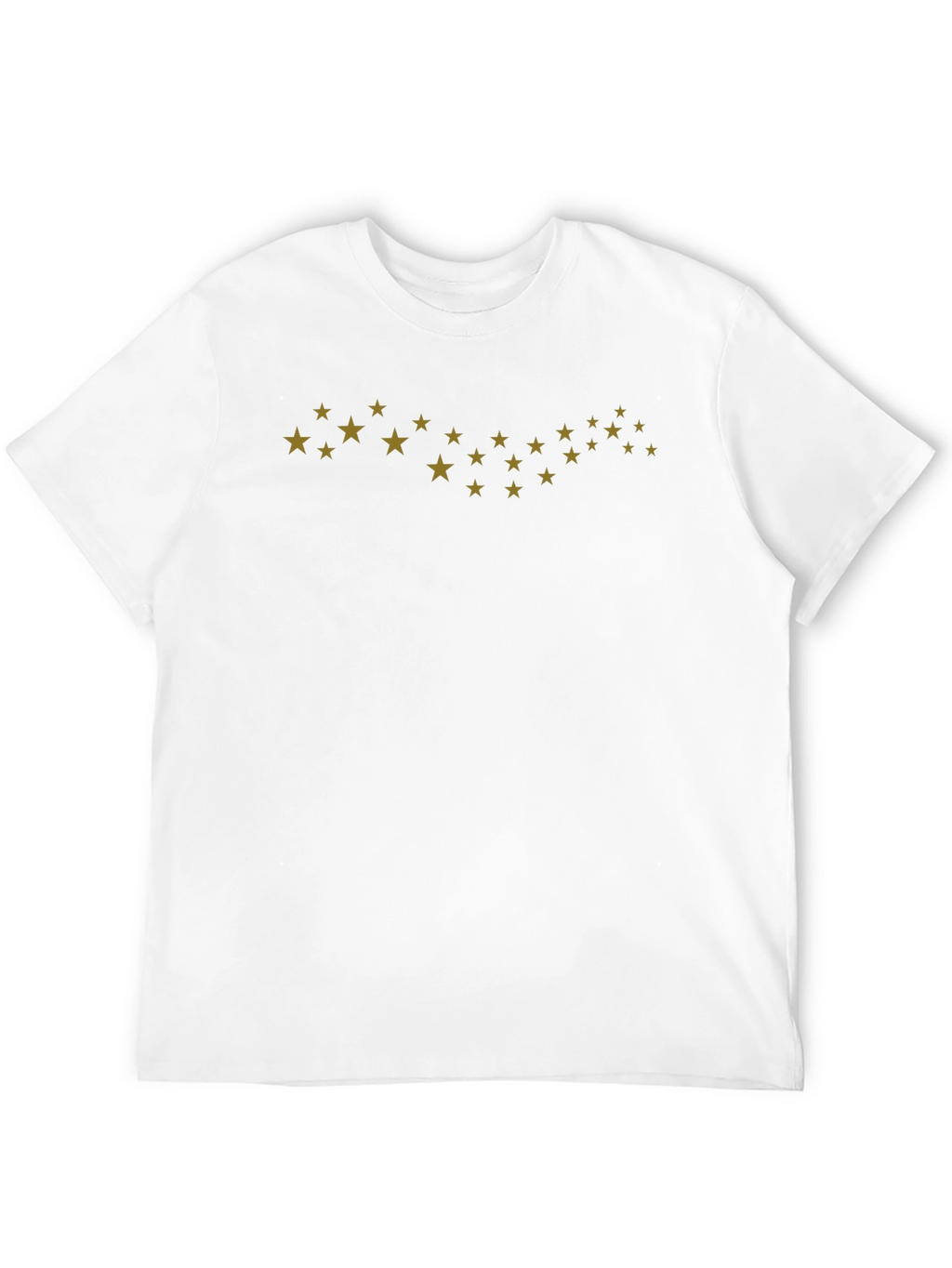 Stylish Black Tee with Gold Star Design