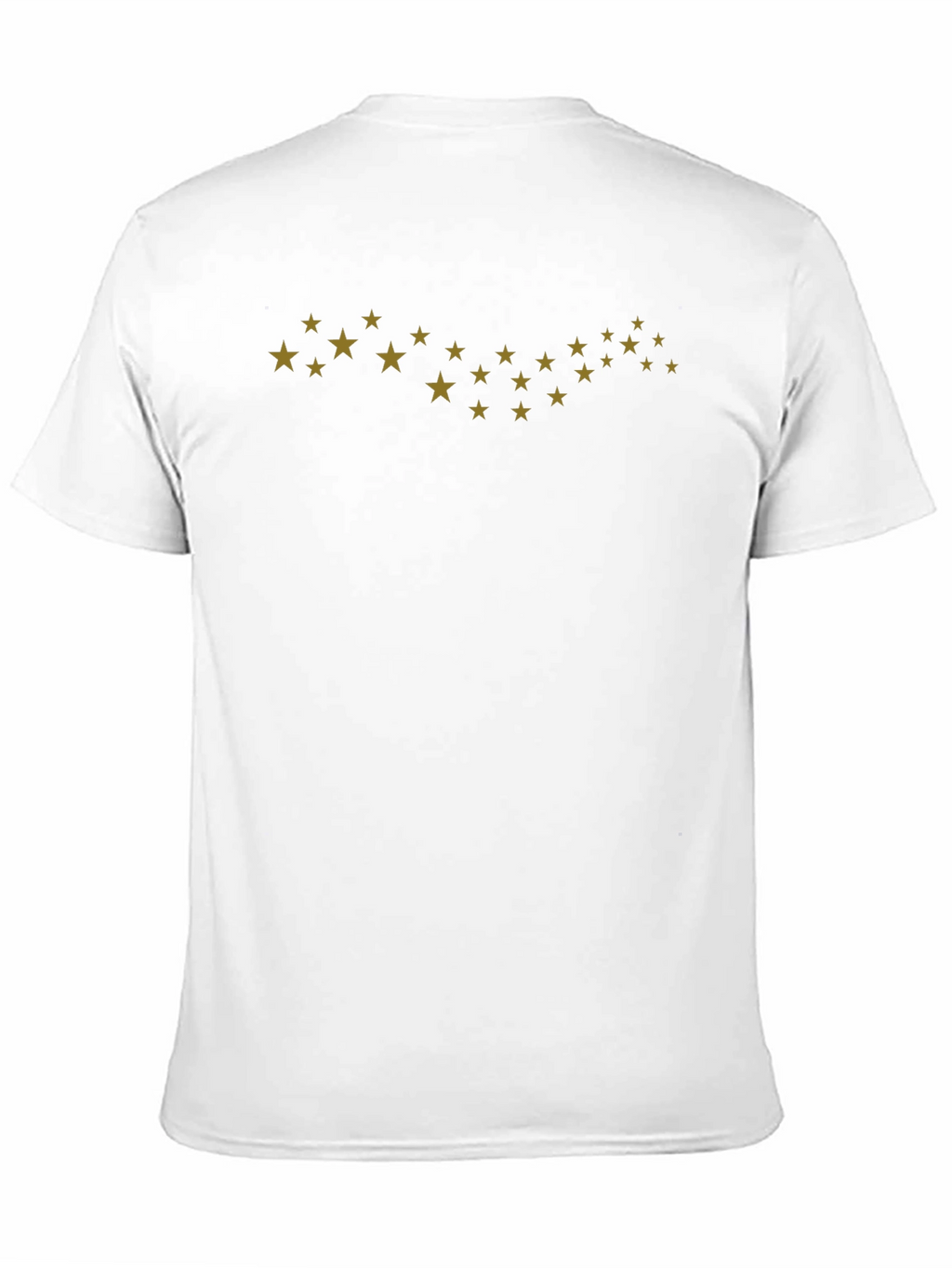 Stylish Black Tee with Gold Star Design