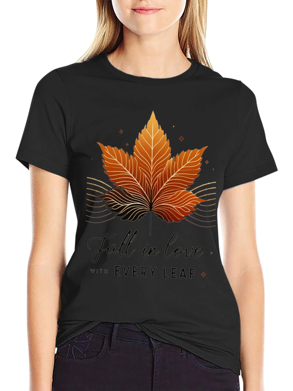Fall in Love with Every Leaf Graphic T-Shirt
