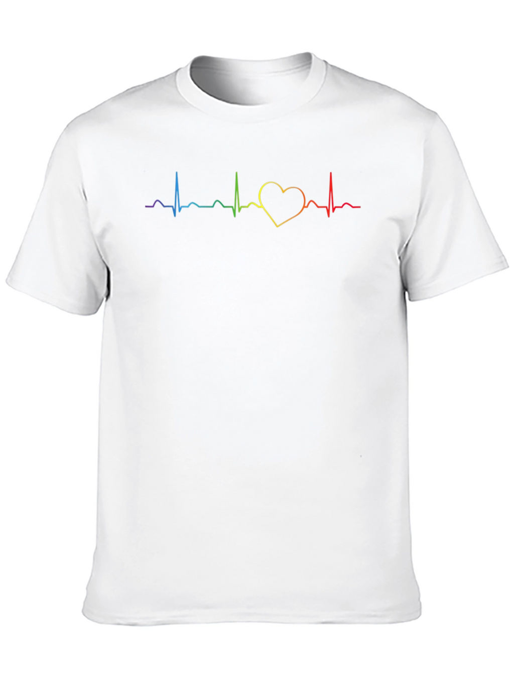 Rainbow Heartbeat Pride T-Shirt