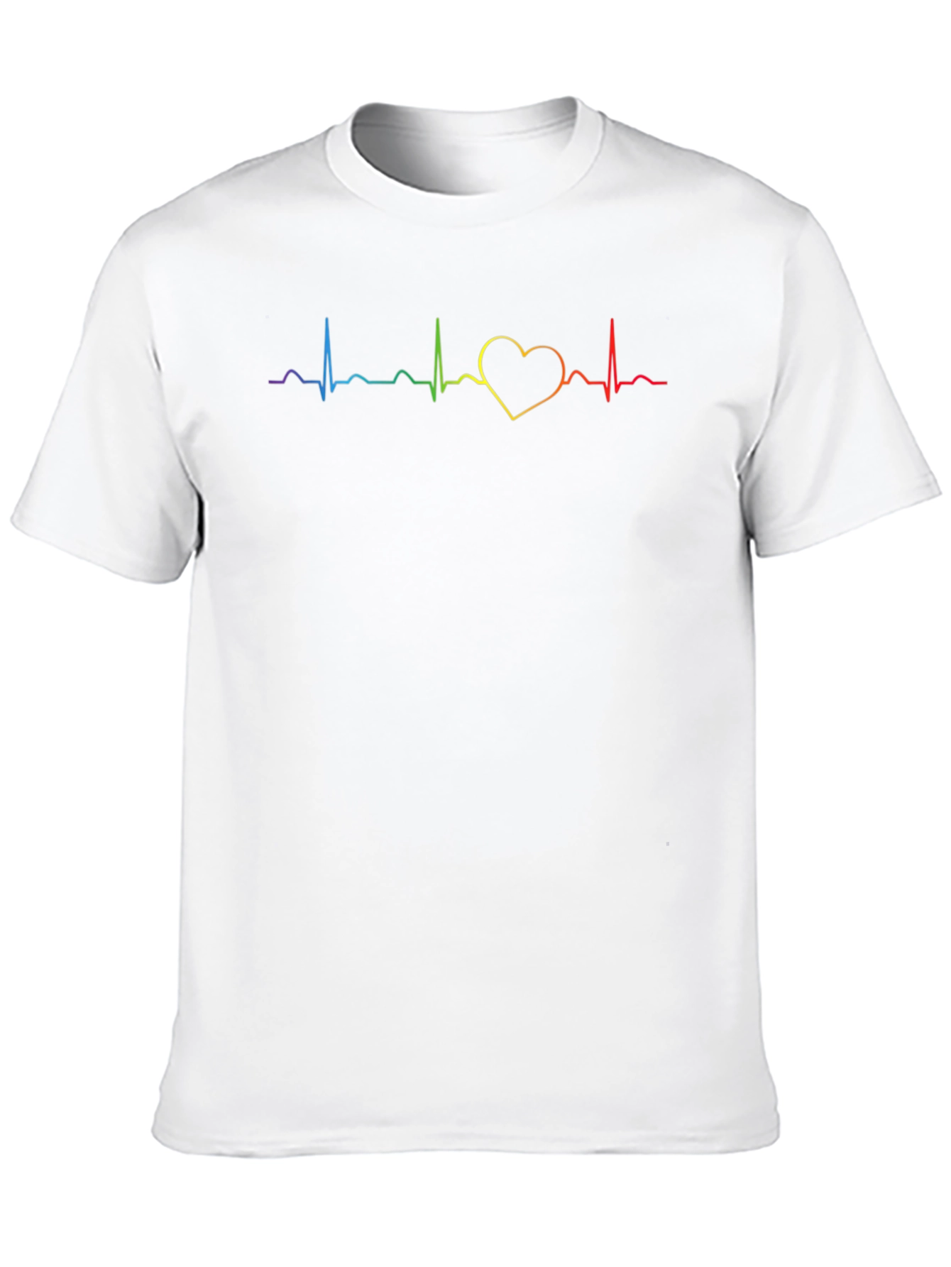 Rainbow Heartbeat Pride T-Shirt