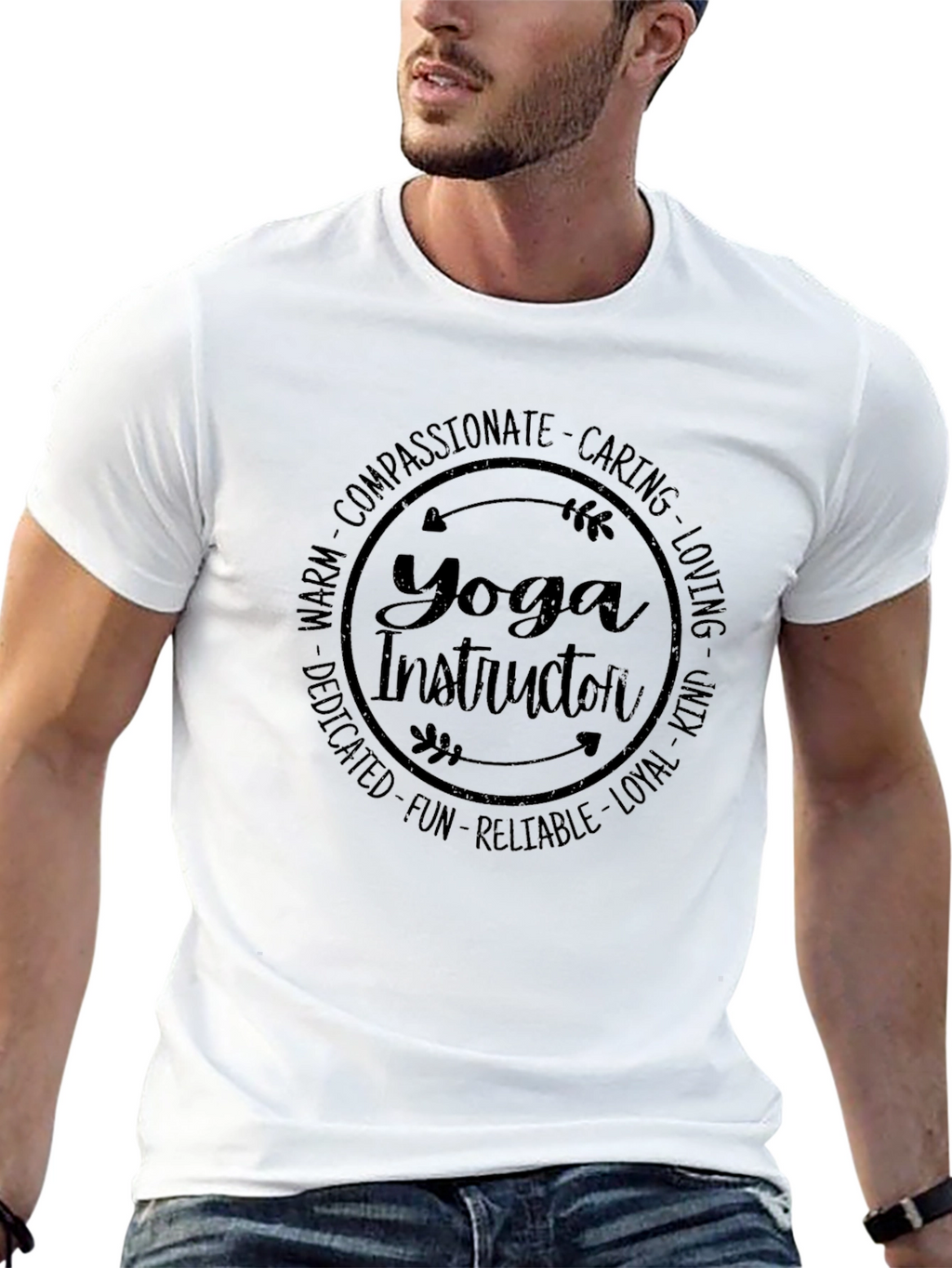 Yoga Instructor Tee - Compassionate Caring Loving