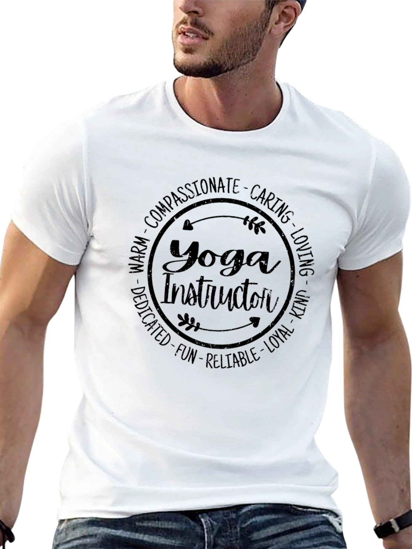 Yoga Instructor Tee - Compassionate Caring Loving