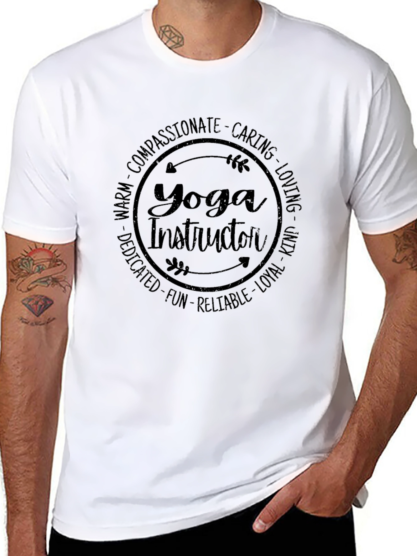 Yoga Instructor Tee - Compassionate Caring Loving