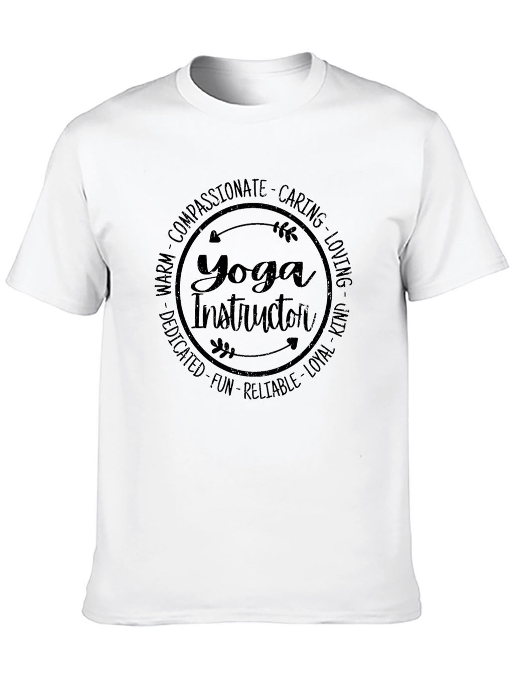 Yoga Instructor Tee - Compassionate Caring Loving