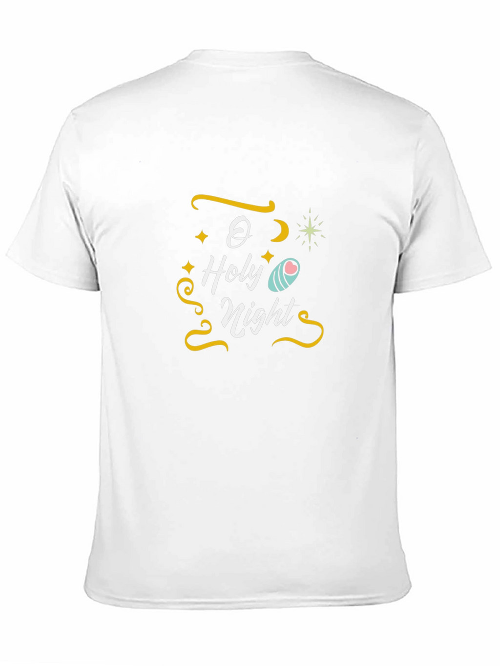 O Holy Night Graphic Tee - Black Cotton T-Shirt
