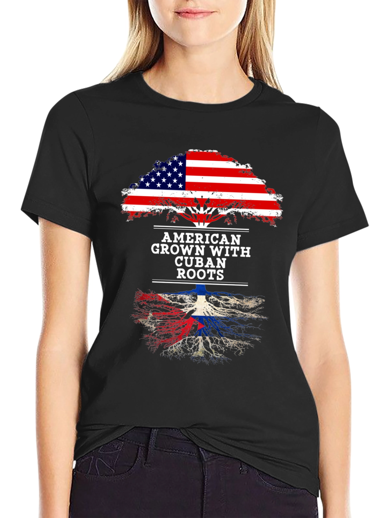 American Grown with Cuban Roots Tee