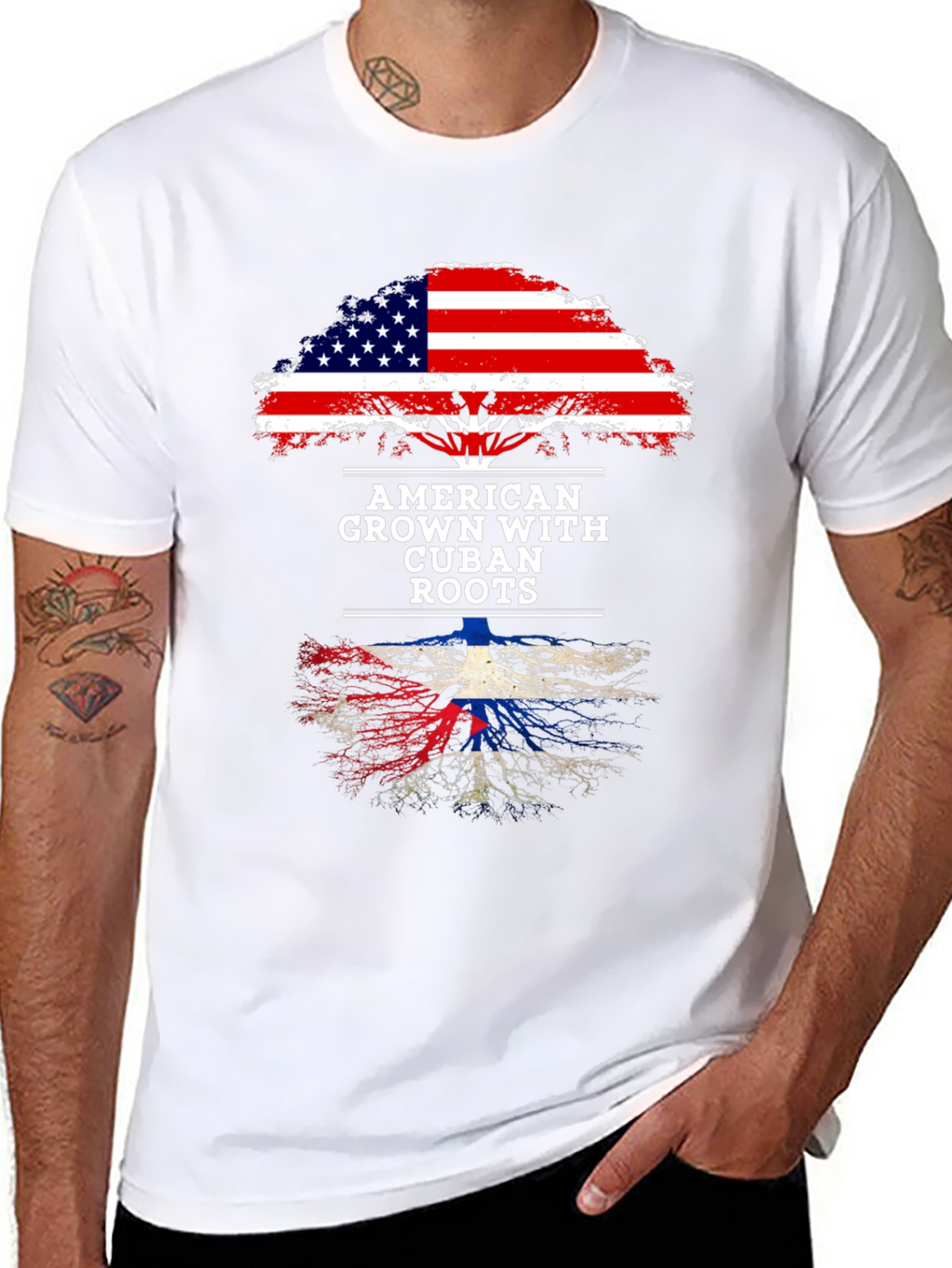 American Grown with Cuban Roots Tee
