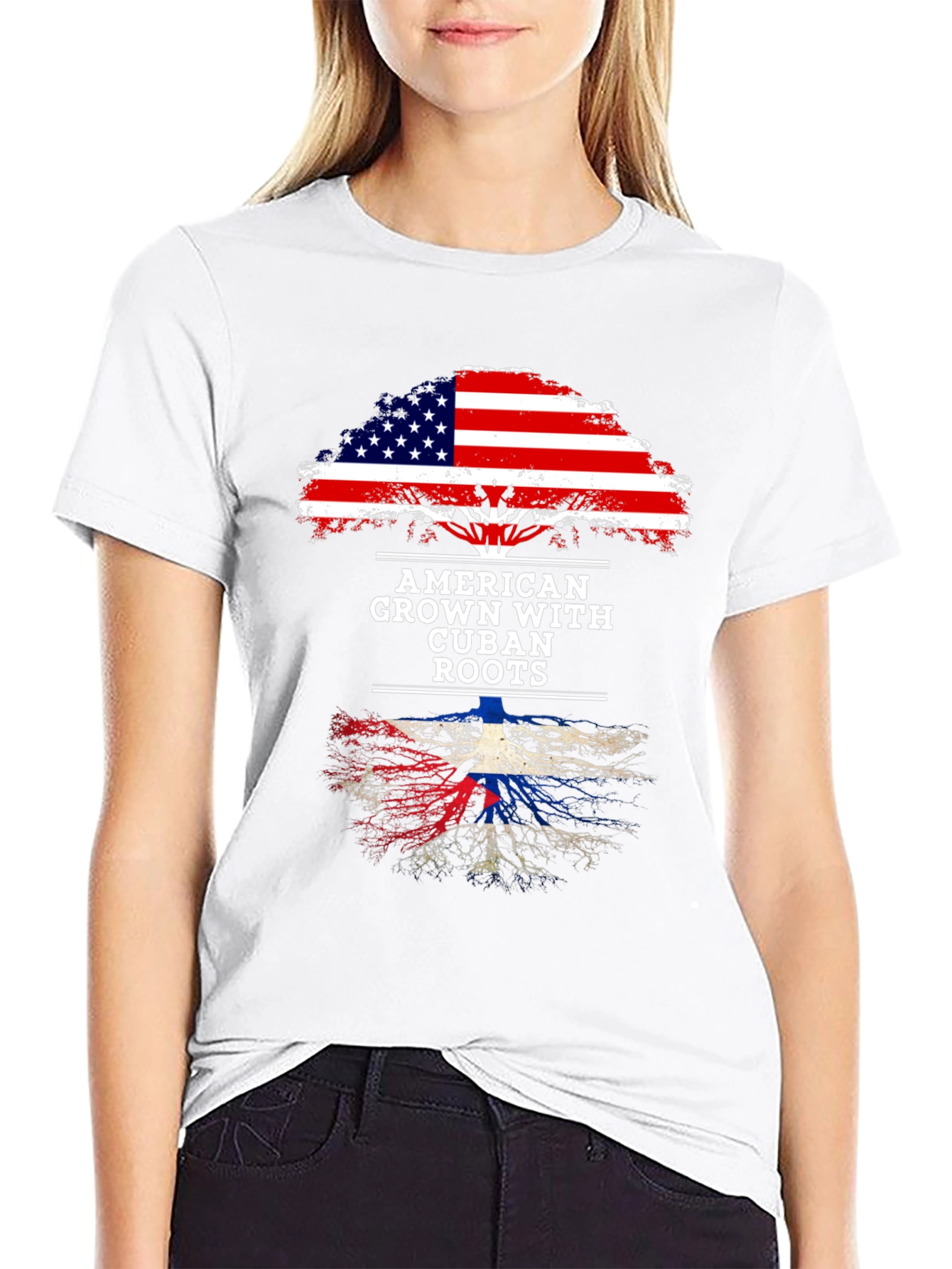 American Grown with Cuban Roots Tee