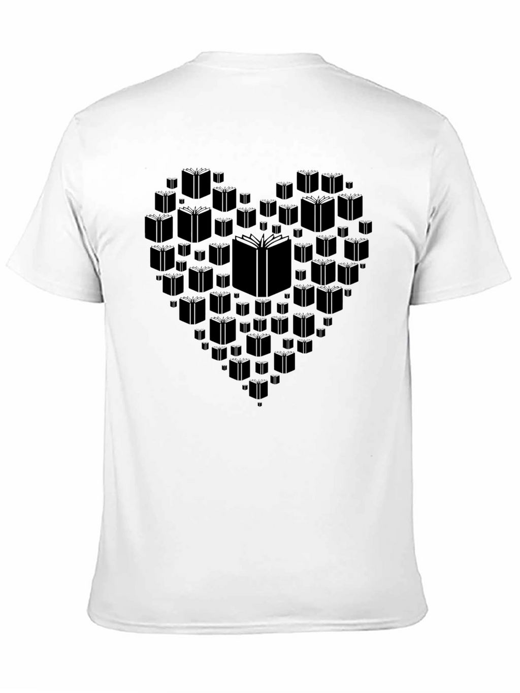 Book Lover Heart Graphic T-Shirt