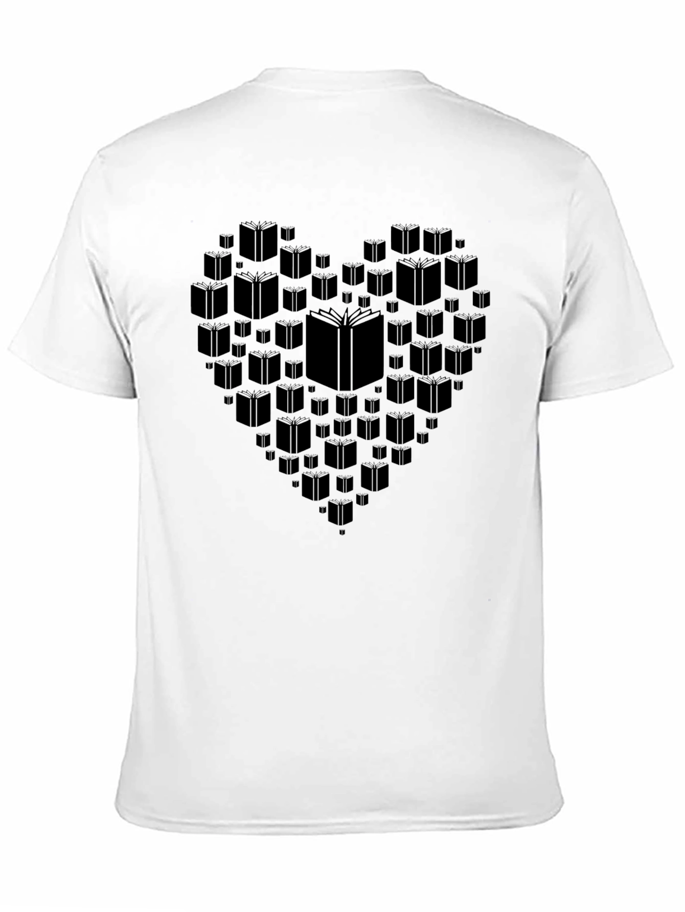Book Lover Heart Graphic T-Shirt