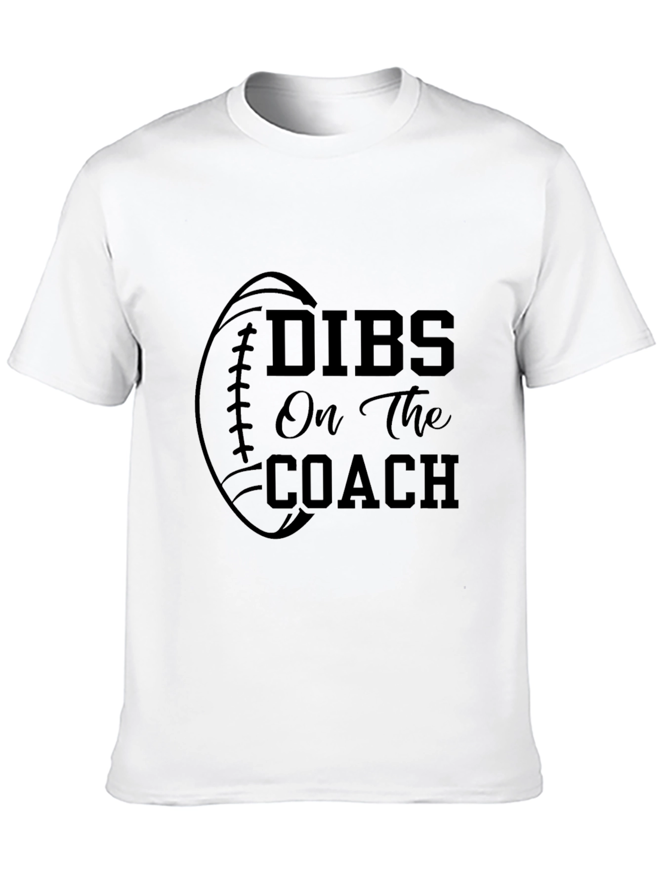 Dibs On The Coach Graphic Tee Football T-Shirt